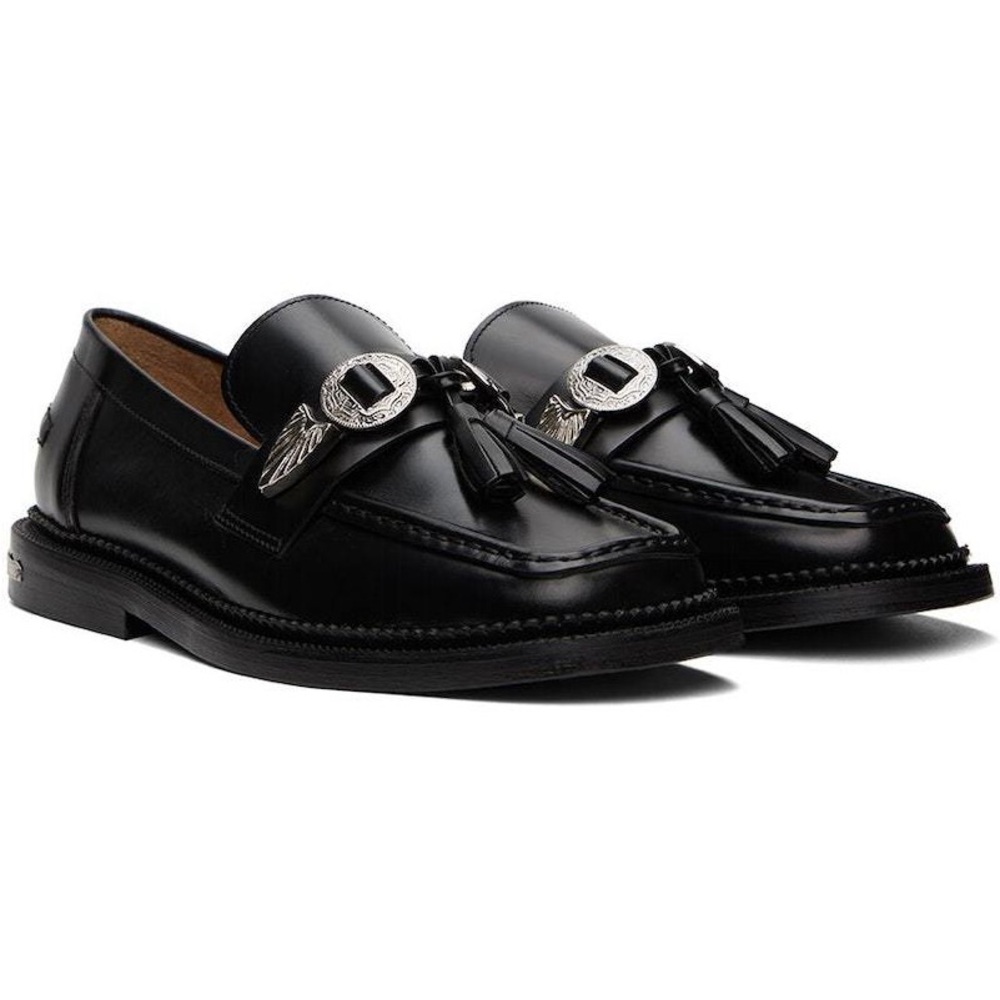 Toga Pulla SSENSE exclusive Embellished Tassel Square Toe Loafers